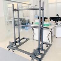 Kit de Soporte de Piso para Pantalla LED con Estructura Negra