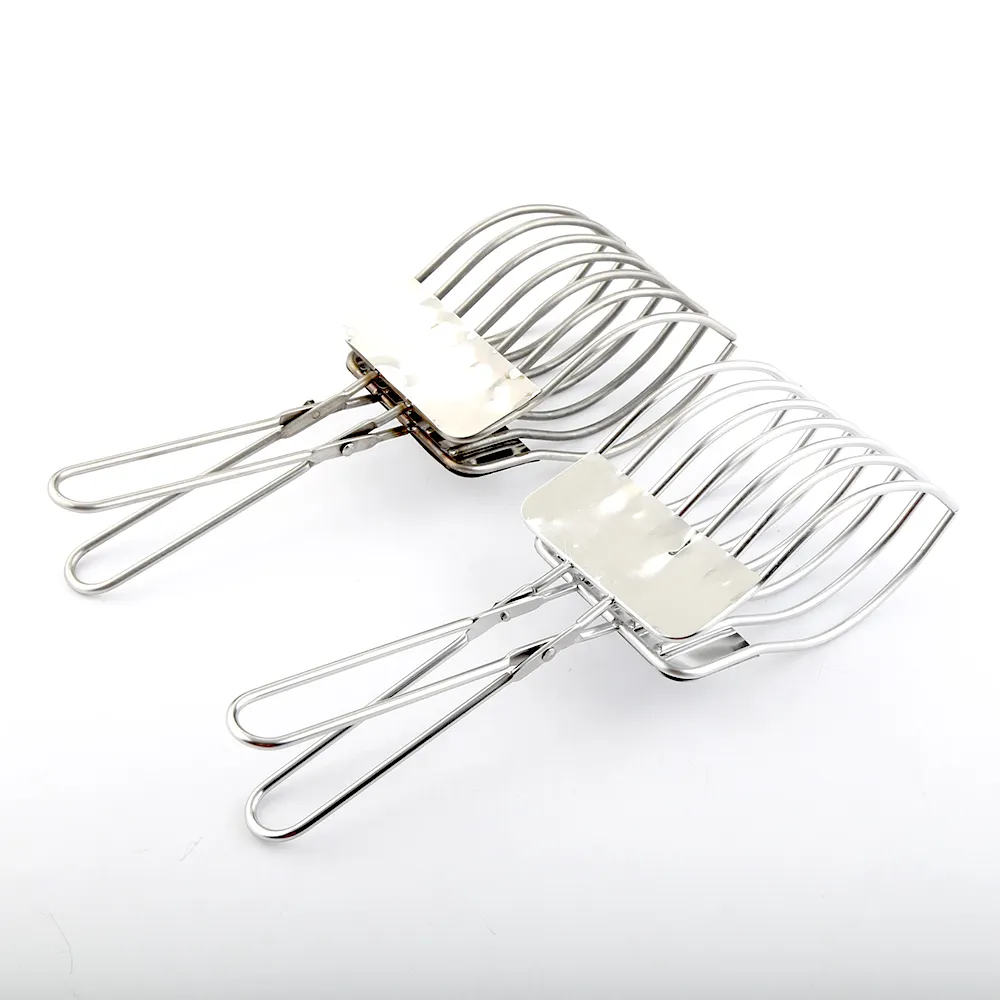 Stainless Steel Barbecue Handler Roast Cutting Meat Tong For BBQ