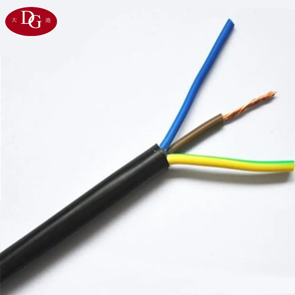 RVV2 * 1,5 sq mm 300/500V Luz de calor PVC enfundado doble núcleo de cobre cable eléctrico flexible