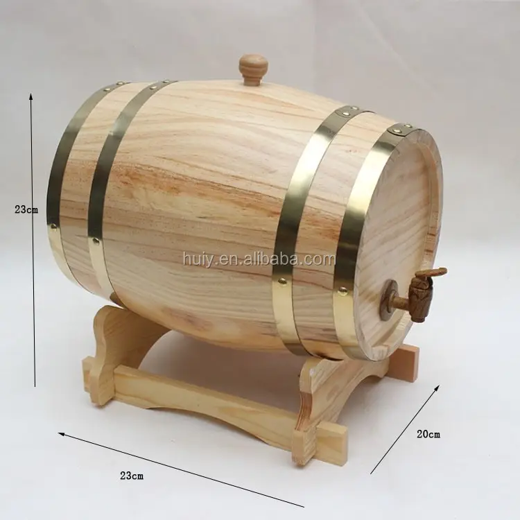 Baril de whisky en bois massif, décoration de qualité supérieure, taille personnalisée