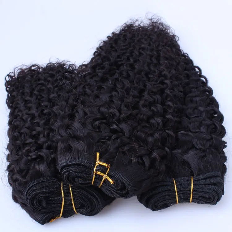 kinky curly human hair weaving malaysian curly hair weaving virgin hair