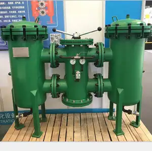 Filtre hydraulique de ligne duplex d'huile à grand débit en gros pour accessoires de machines de l'industrie lourde
