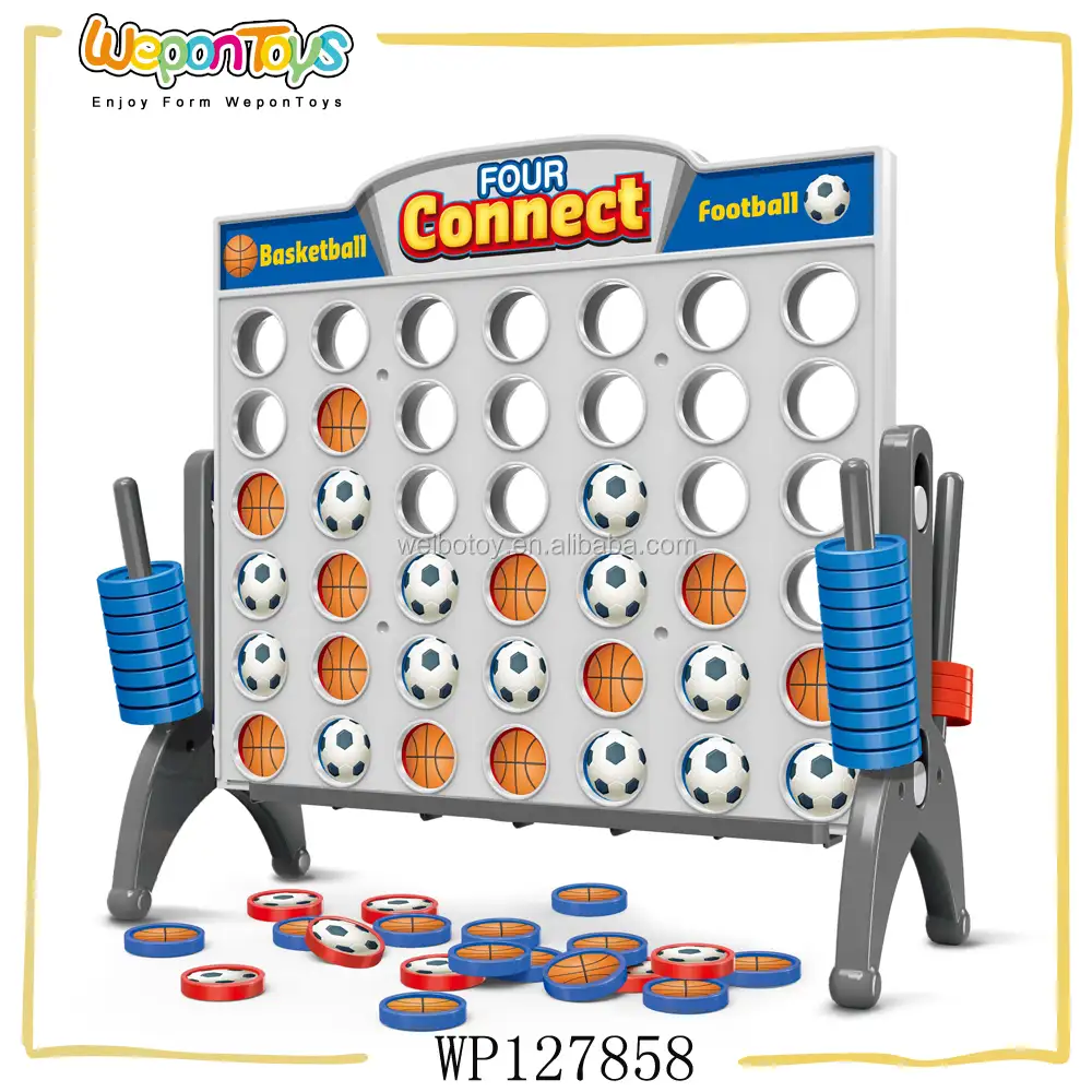 new style kids game football and basketball four in a row game connect four game