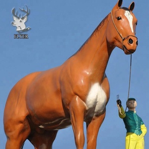 Escultura de Caballo de Fibra de Vidrio de Tamaño Real para Decoración de Parques al Aire Libre en Venta - Product Image 5