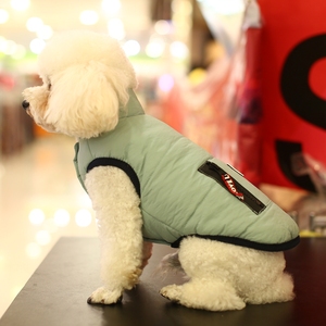 Abrigo de invierno personalizado de alta calidad para perros Patrón sólido Suministros para mascotas Diseño de dos patas Ropa para perros al por mayor - Product Image 4