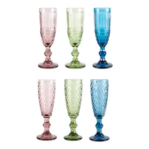 Wholesale colored crystal glass tumblers for wedding and bar event