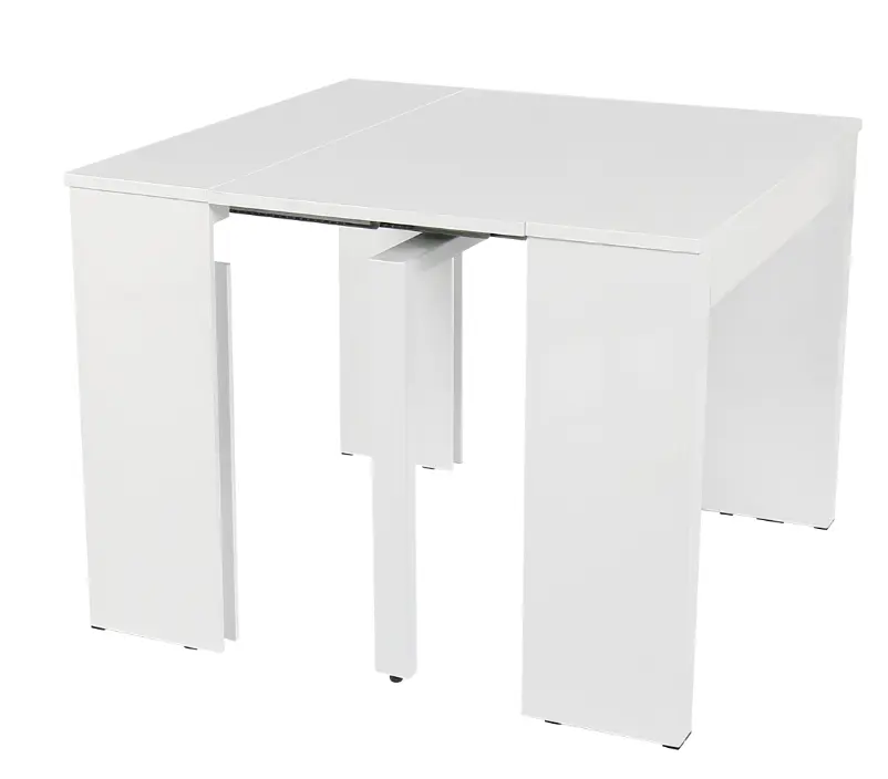 Рекламный белый высокоглянцевый обеденный стол, стол из МДФ по низкой цене