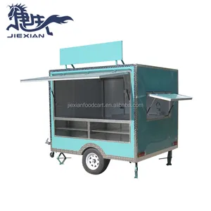 Burger apparatuur kleine mobiele fast food winkelwagen burger kraam food truck trailer