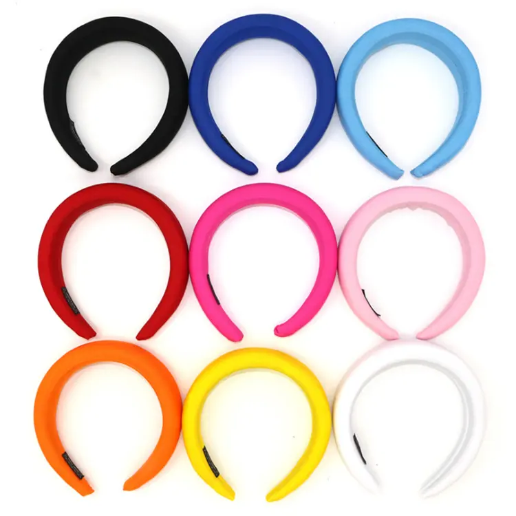 Go Pesta Grosir Hot Padded Mode Rambut Hoop 20 Warna Wanita Sponge Headband