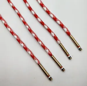 良好的质量明亮的聚酯圆定制 aglets 鞋带