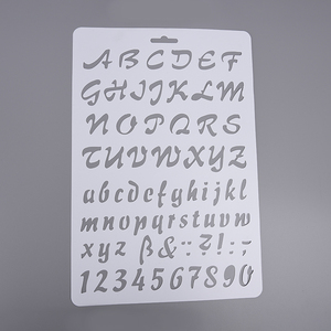 Xin bowen vente en gros en plastique creux lettre peinture Art dessin modèles <span class=keywords><strong>pochoir</strong></span> pour les enfants - Product Image 4