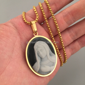 Gioielli religiosi all'ingrosso oro nostra signora di Guadalupe vergine maria collana di ciondoli <span class=keywords><strong>epossidici</strong></span> - Product Image 1