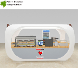 Chiosco del caffè di progettazione della cabina del gelato del supporto del crepe di progettazione fresca per i centri commerciali - Product Image 2