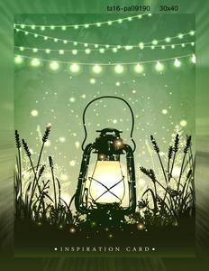 Hermoso Bosque Luciérnagas LLEVÓ <span class=keywords><strong>la</strong></span> Pintura de <span class=keywords><strong>la</strong></span> Lona Para Los Niños Decoración de <span class=keywords><strong>La</strong></span> Habitación - Product Image 1