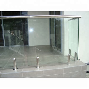 En gros personnalisé design moderne sans cadre <span class=keywords><strong>verre</strong></span> <span class=keywords><strong>rambarde</strong></span> ergot pour <span class=keywords><strong>balcon</strong></span> garde-corps - Product Image 6