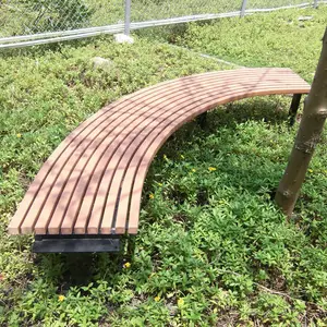 Factory Design Circular Wooden Garden Benches Half Round Garden Bench Outdoor For Park