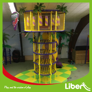 Personalizado de interior <span class=keywords><strong>parque</strong></span> trampolín spider torre con spiarl slide - Product Image 1