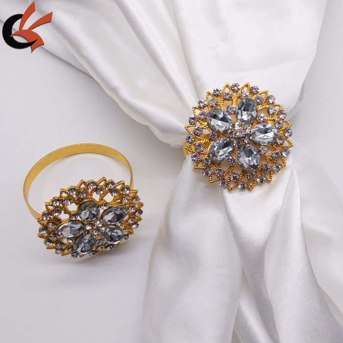 clear rhinestone gold