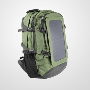 Zaino con Pannello Solare da 7 Watt, Borsa con Pannello Solare e Batteria da 10000mAh per Ricaricare Smartphone e Tablet - Product Image 2