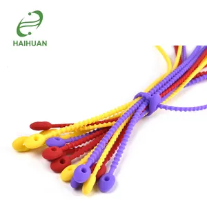 Tùy Chỉnh Chiều Dài 30Cm Kết Thúc Tốt Đẹp Thực Phẩm Lưu Trữ Niêm Phong Clip Silicone Seal Bag Linh Hoạt Cable Ties