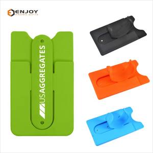 Promotional Eco-friendly Silicone Smart Phone Wallet With Stand - Product Image 1