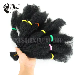 Оптовая продажа дешевые не 4c афро кудрявые человеческие волосы оптом для плетения