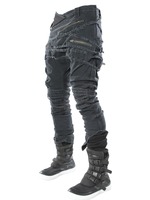 Nouvelles entreprises de fabrication de jeans rock noirs à la mode, jeans allemands
