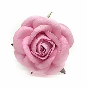 供应商中国10pcs粉色紫色纸玫瑰花蕾包装花朵玫瑰套装装饰