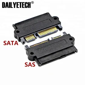 SFF-8482 Konektor Kabel Komputer Adaptor SAS Ke SATA 22 Pin Hard Disk Drive Raid dengan Port Daya 15 Pin