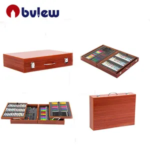 Professional 174 piece nghệ thuật bằng gỗ hộp nghệ thuật vẽ kit cho người lớn