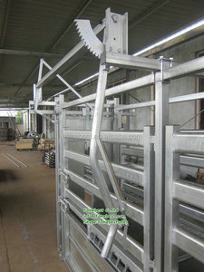 Nouvel équipement d'attelage pour bovins, étrier vétérinaire pour vaches avec attaches de tête pour bovins, acier galvanisé à chaud, vert - Product Image 6