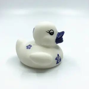 Angepasst Holland Tulip Kuh Ente Design Mini Weiß Kunststoff Gummi Ente Mit Logo