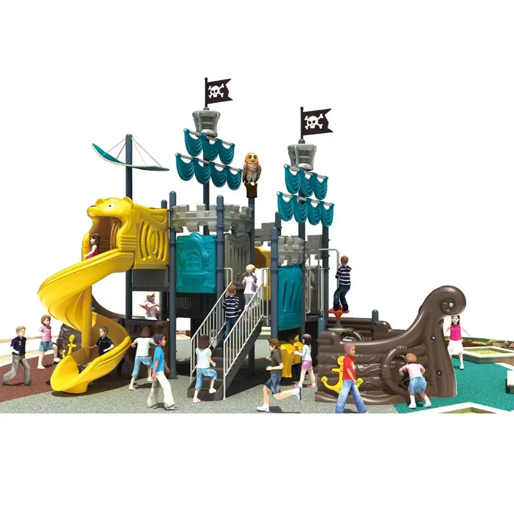 Kaiqi Pirate Ship Series Sân Chơi Trẻ Em Ngoài Trời-Kích Thước Lớn-Có Sẵn Tùy Chỉnh