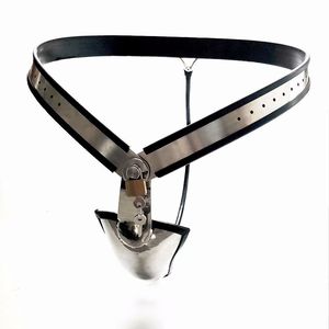 黒皇帝ブランドの新しい男性ステンレス鋼純血ベルト肛門プラグペニスロック - Product Image 2