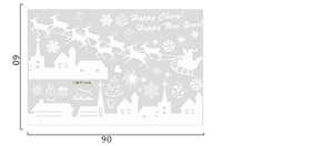 Décorations de Noël en vinyle pour vitrines de magasins, autocollants muraux pour les fêtes - Product Image 4