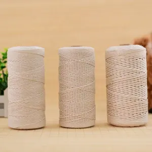 Cordon de tissage en coton, étiquette à réaliser soi-même, pour emballage alimentaire, 50 m