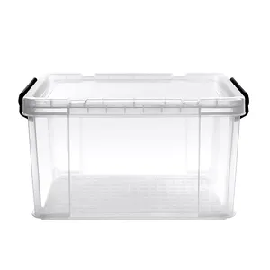 Wholesale bed clear storage bins-clear heavy duty walmart plastic storage bins with lid