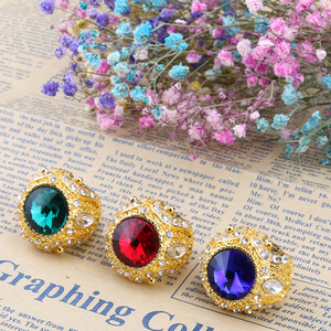 YWMT 2019 Wholesale Exaggerated Royal Zircon Gemstone <strong>Ring</strong> <strong>Arabic</strong> Gold <strong>Ring</strong> for Men - Product Image 4
