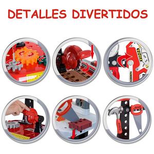 Banc d'atelier <span class=keywords><strong>de</strong></span> construction en plastique ABS réaliste pour enfants, ensemble <span class=keywords><strong>de</strong></span> construction éducatif STEM, établi unisexe - Product Image 6