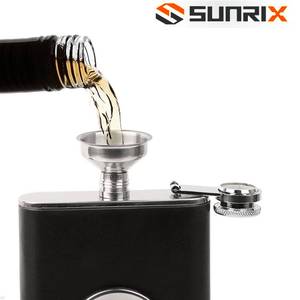 8 oz màu đen rượu <span class=keywords><strong>Hip</strong></span> <span class=keywords><strong>Flask</strong></span> thiết lập với đóng mở bắn thủy tinh và Phễu Thép không gỉ đồng <span class=keywords><strong>Hip</strong></span> <span class=keywords><strong>Flask</strong></span> - Product Image 3