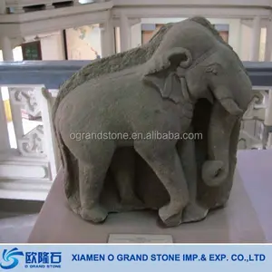 Decorative Garden Stone Granite Elephant Statues