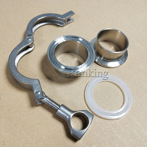 Thép không gỉ SS304 1 ''vệ sinh ống Hàn ferrule + Tri kẹp + Silicone Gasket - Product Image 4