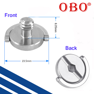 Vis à anneau en D en acier inoxydable, filetage 1/4-20, vis de trépied pour caméra cachée - Product Image 3