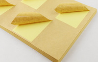 Hochwertiges Selbstklebendes 80g Braunes Kraftpapier für Lebensmittel-Etiketten Acryl-Holzfaser-Etikettenaufkleber A-Klasse Maskierungspapier