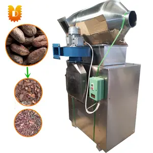 400kg per hour hot sell cocoa bean peeling machine/cocoa shelling grinding machine