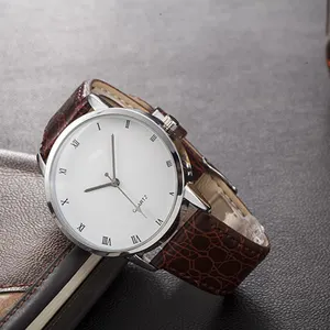畅销书好皮革最好质量便宜价格男士手表定制标志小OEM手表时尚皮革手表男士手表