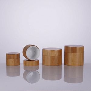 Hot Sale Luxury <strong>Plastic</strong> Imitation Wood-grain Cap Glass Cosmetic <strong>Bottle</strong> and Jar - Product Image 2
