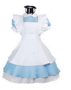 Onen Gros Femmes <span class=keywords><strong>de</strong></span> Alice Wonderland Français <span class=keywords><strong>Tablier</strong></span> <span class=keywords><strong>de</strong></span> <span class=keywords><strong>Ménage</strong></span> Cosplay Costume - Product Image 3