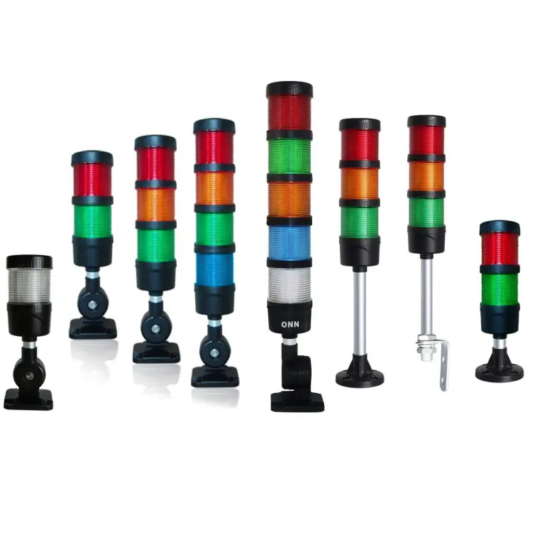 Serie ONN-M4 signal tower light stack light tower light tri-color classic design CE/FCC personalizzato per la lunghezza