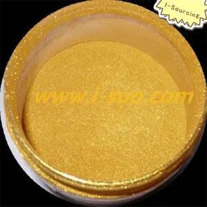 Venda quente brilhante ouro pérola pó pigmento pintura materiais primas